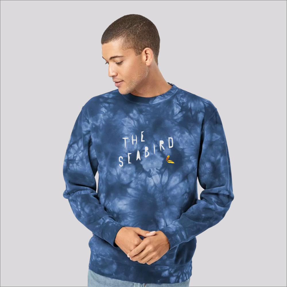 Blue Tie Dye Logo Sweatshirt