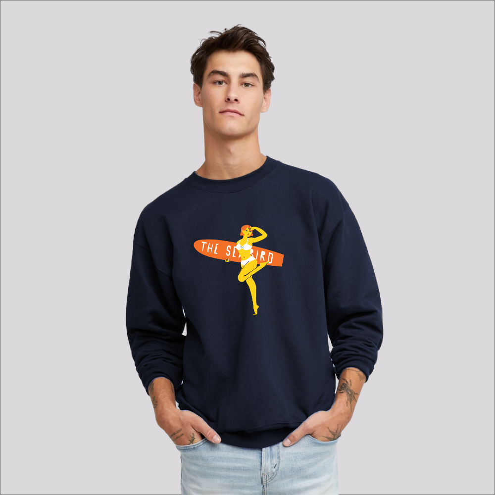 Pin-Up Sufer Girl Sweatshirt
