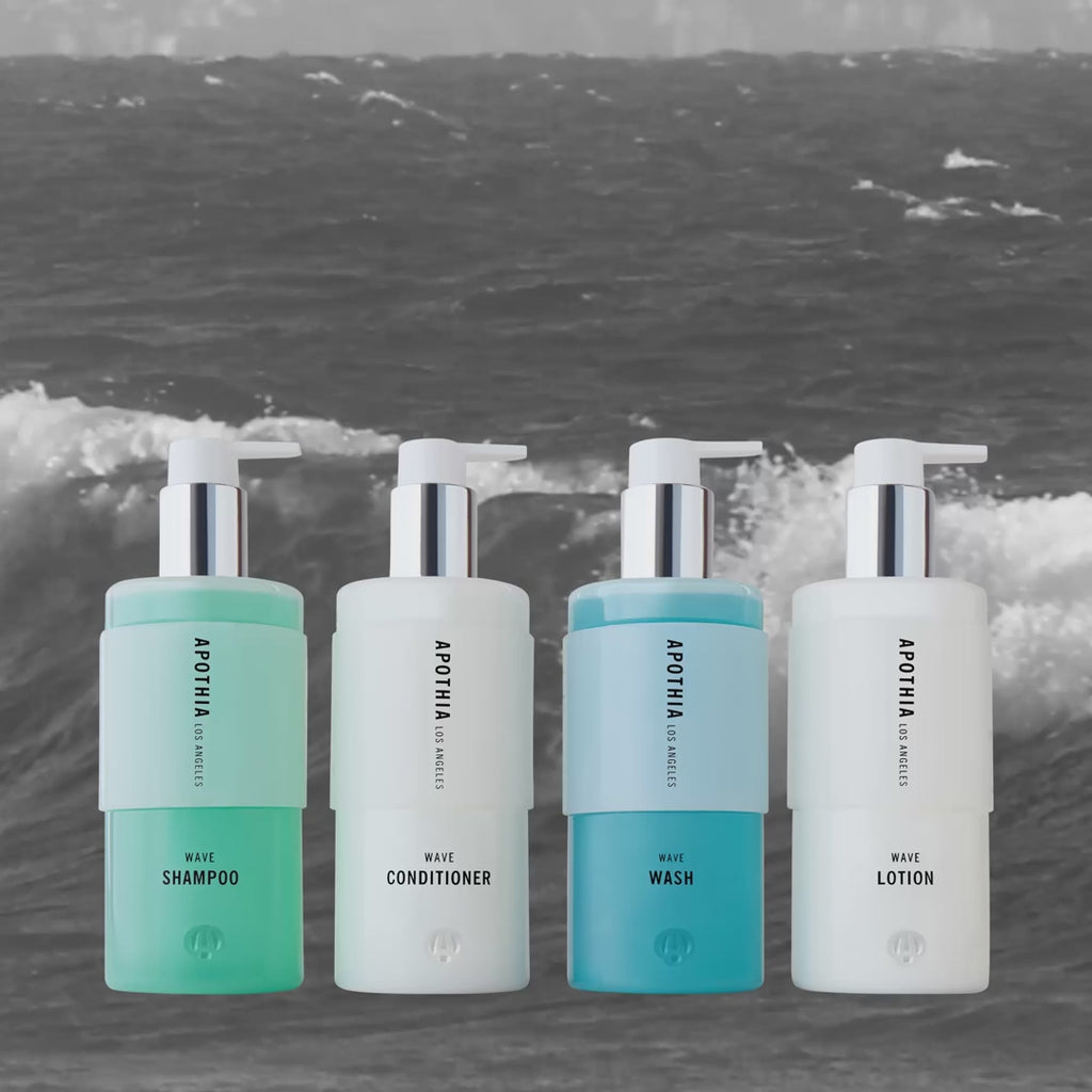 APOTHIA Wave Coastal Care Bundle | Shampoo, Conditioner, Wash & Lotion