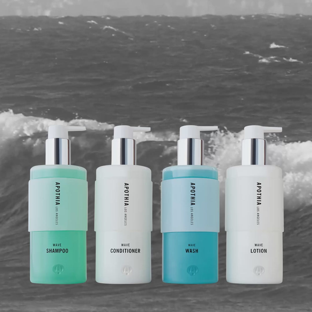 APOTHIA Wave Coastal Care Bundle | Shampoo, Conditioner, Wash & Lotion